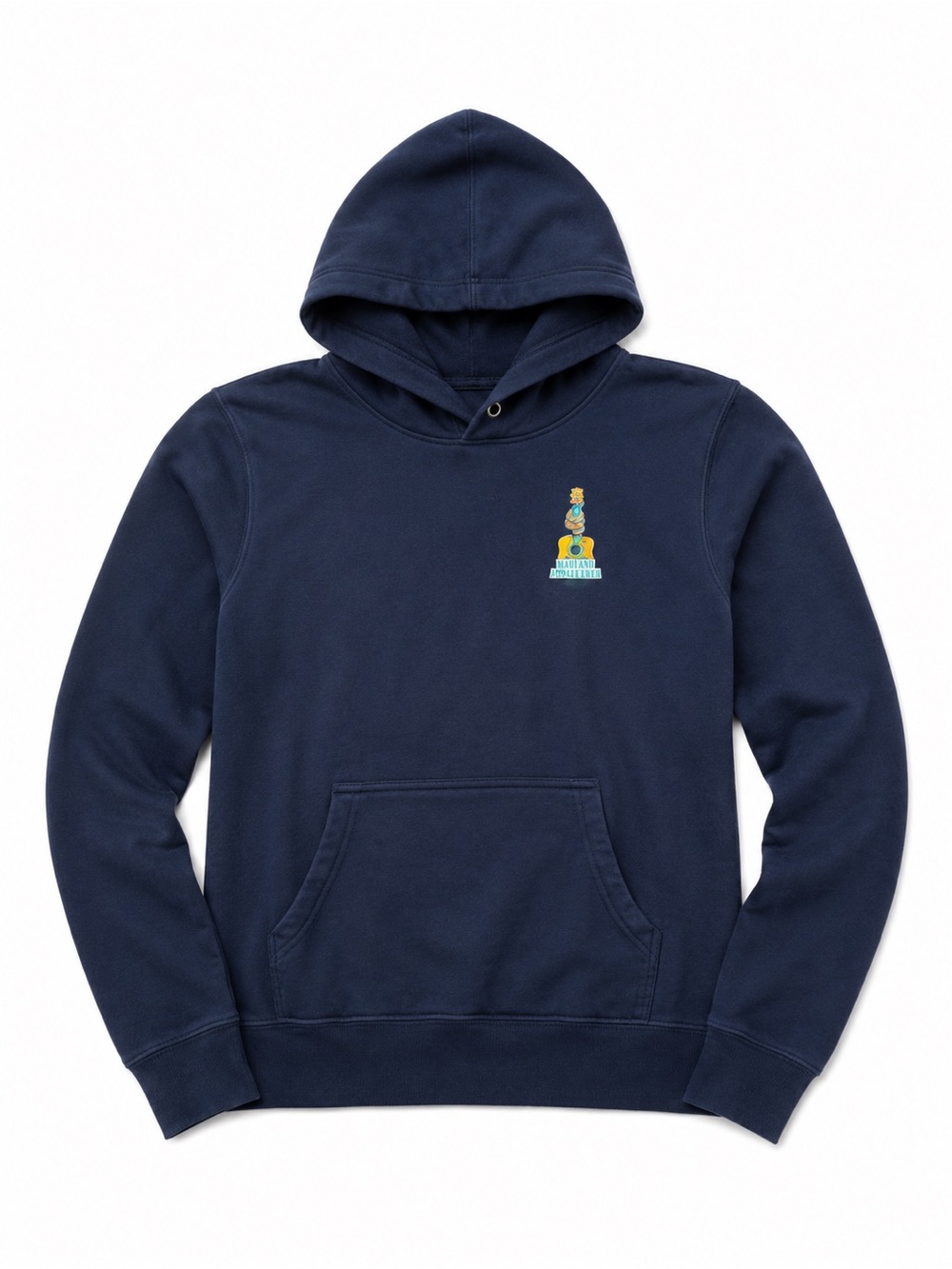 Men's Navy Hoodie with Small Graphic